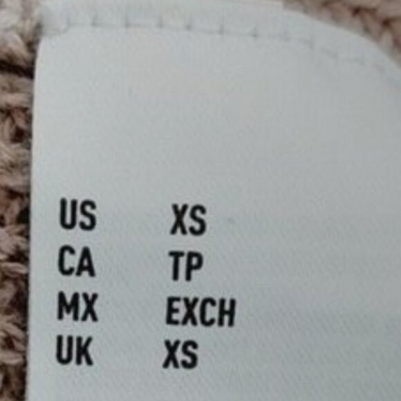 AE / AMERICAN EAGLE Soft Knit Burnout Oversized Hoodie Sweater Top Sz XS - Picture 6 of 6